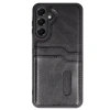 Durukar®  Samsung Galaxy A55 5G Kılıf Sara Kartvizitli Deri Kılıf - Siyah