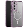 Durukar®  Samsung Galaxy A57 5G Joke Simli Magneticsafe Kılıf - Derin Mor