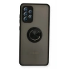 Durukar®  Samsung Galaxy A72 Kılıf Montreal Yüzüklü Silikon Kapak - Siyah