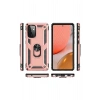 Durukar®  Samsung Galaxy A72 Kılıf Sofya Yüzüklü Silikon Kapak - Rose