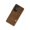 Durukar®  Samsung Galaxy A73 5G Kılıf Loop Deri Silikon - Kahverengi
