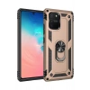 Durukar®  Samsung Galaxy A91 / S10 Lite Kılıf Sofya Yüzüklü Silikon Kapak - Gold