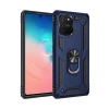 Durukar®  Samsung Galaxy A91 / S10 Lite Kılıf Sofya Yüzüklü Silikon Kapak - Lacivert