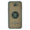 Durukar®  Samsung Galaxy J7 Prime Kılıf Montreal Yüzüklü Silikon Kapak - Yeşil