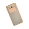 Durukar®  Samsung Galaxy J7 Prime Kılıf Palm Buzlu Kamera Sürgülü Silikon - Pembe