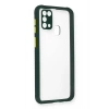 Durukar®  Samsung Galaxy M31 Kılıf Miami Şeffaf Silikon - Koyu Yeşil