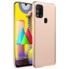 Durukar®  Samsung Galaxy M31 Kılıf Nano içi Kadife Silikon - Pudra