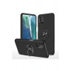 Durukar®  Samsung Galaxy M51 Kılıf Elit Yüzüklü Kapak - Siyah