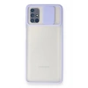 Durukar®  Samsung Galaxy M51 Kılıf Palm Buzlu Kamera Sürgülü Silikon - Lila