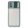 Durukar®  Samsung Galaxy M51 Kılıf Palm Buzlu Kamera Sürgülü Silikon - Yeşil