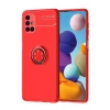 Durukar®  Samsung Galaxy M51 Kılıf Range Yüzüklü Silikon - Kırmızı