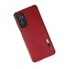 Durukar®  Samsung Galaxy M52 5G Kılıf Loop Deri Silikon - Kırmızı