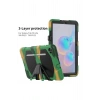 Durukar®  Samsung Galaxy P610 Tab S6 Lite 10.4 Kılıf Griffin Tablet Kapak - Kamuflaj