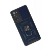Durukar®  Samsung Galaxy S20 FE Kılıf Pars Lens Yüzüklü Silikon - Lacivert