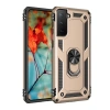 Durukar®  Samsung Galaxy S21 Kılıf Sofya Yüzüklü Silikon Kapak - Gold