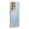 Durukar®  Samsung Galaxy S21 Ultra Kılıf Liva Lens Silikon - Beyaz