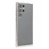 Durukar®  Samsung Galaxy S22 Ultra Kılıf  Lensli Silikon - Gümüş