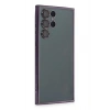 Durukar®  Samsung Galaxy S22 Ultra Kılıf  Lensli Silikon - Mor