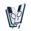 Durukar®  Samsung Galaxy S23 FE Kılıf Enka Magsafe Silikon Kılıf - Lacivert