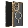 Durukar® Samsung Galaxy S23 Ultra Joke Glitter Magneticsafe Case - Gold