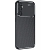 Durukar®  Samsung Galaxy S24 FE Kılıf Auto Focus Karbon Kapak - Siyah