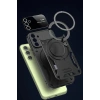 Durukar®  Samsung Galaxy S24 FE Kılıf Joy Lens Standlı Kapak - Kırmızı