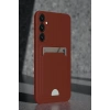 Durukar®  Samsung Galaxy S24 FE Kılıf Kelvin Kartvizitli Silikon - Bordo