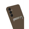 Durukar®  Samsung Galaxy S24 FE Kılıf Kelvin Kartvizitli Silikon - Kahverengi