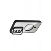 Durukar®  Samsung Galaxy S24 FE Remim Lensli Magsafe Standlı Kapak - Siyah