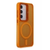 Durukar®  Samsung Galaxy S24 Flet Lens Magsafe Kapak - Turuncu