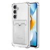 Durukar®  Samsung Galaxy S24 Kılıf Kart Şeffaf Silikon - Şeffaf