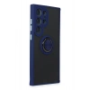 Durukar® Samsung Galaxy S24 Ultra Case Montreal Ring Silicone Cover - Navy Blue