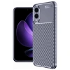 Durukar® Samsung Galaxy S25 Edge Case Auto Focus Carbon Cover - Navy Blue