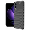 Durukar® Samsung Galaxy S25 Edge Case Auto Focus Carbon Cover - Black