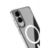 Durukar®  Samsung Galaxy S25 Edge Kılıf Magneticsafe Şeffaf Silikon - Şeffaf