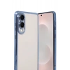 Durukar®  Samsung Galaxy S25 Edge  Lensli Silikon - Açık Mavi