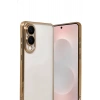 Durukar®  Samsung Galaxy S25 Edge  Lensli Silikon - Gold