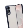 Durukar®  Samsung Galaxy S25 Edge  Lensli Silikon - Lacivert