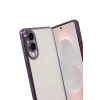 Durukar®  Samsung Galaxy S25 Edge  Lensli Silikon - Mor