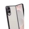 Durukar®  Samsung Galaxy S25 Edge  Lensli Silikon - Siyah