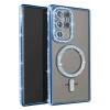 Durukar®  Samsung Galaxy S25 Ultra Kılıf Joke Simli Magneticsafe Kılıf - Mavi