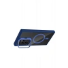 Durukar®  Samsung Galaxy S25 Ultra Remim Lensli Magsafe Standlı Kapak - Lacivert