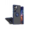 Durukar®  Samsung Galaxy S26 Ultra Montreal Yüzüklü Silikon Kapak - Lacivert