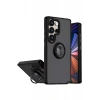 Durukar®  Samsung Galaxy S26 Ultra Montreal Yüzüklü Silikon Kapak - Siyah