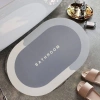 Durukar® Sihirli Süper Su Emici Kaymaz Tabanlı Oval Paspas 40*60 cm
