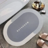 Durukar® Magical Super Absorbent Non-Slip Base Oval Mat 40*60 cm