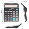 Durukar® Standard Function 12-Digit Large LCD Display, Battery Desktop Calculator