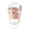 Durukar® Taken Go Lidded Spoon Practical Portable Fruit Yogurt Cup