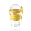 Durukar® Taken Go Lidded Spoon Practical Portable Fruit Yogurt Cup