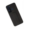 Durukar®  Tecno Pova Neo Kılıf Mega Standlı Silikon - Siyah